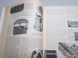 Kotiliesi 1936 nr 2, kansikuva Martta Wendelin, Onnellinen vanki, Kodin töitä ja harrastuksia, Parempia perspektiivejä, Kansantaiteesta ja kotiteollisuudesta, ym.
