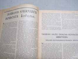 Kotiliesi 1936 nr 2, kansikuva Martta Wendelin, Onnellinen vanki, Kodin töitä ja harrastuksia, Parempia perspektiivejä, Kansantaiteesta ja kotiteollisuudesta, ym.