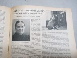 Kotiliesi 1936 nr 2, kansikuva Martta Wendelin, Onnellinen vanki, Kodin töitä ja harrastuksia, Parempia perspektiivejä, Kansantaiteesta ja kotiteollisuudesta, ym.