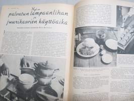 Kotiliesi 1936 nr 2, kansikuva Martta Wendelin, Onnellinen vanki, Kodin töitä ja harrastuksia, Parempia perspektiivejä, Kansantaiteesta ja kotiteollisuudesta, ym.