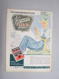 Kotiliesi 1936 nr 2, kansikuva Martta Wendelin, Onnellinen vanki, Kodin töitä ja harrastuksia, Parempia perspektiivejä, Kansantaiteesta ja kotiteollisuudesta, ym.