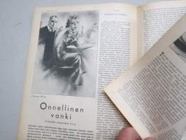Kotiliesi 1936 nr 1, kansikuva Martta Wendelin, Onnellinen vanki, Kodin töitä ja harrastuksia, Parempia perspektiivejä, Kansantaiteesta ja kotiteollisuudesta, ym.