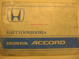 Honda Accord käyttöohjekirja