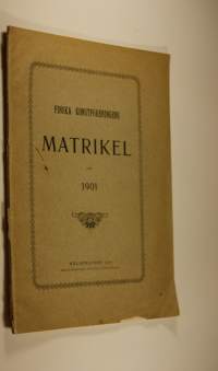 Finska konstföreningens matrikel 1901