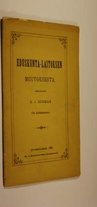 Eduskunta-laitoksen muutoksesta (ote Kyläkirjastosta)