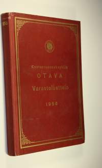 Kustannusosakeyhtiö Otavan kustannustuotteiden varastoluettelo 1956