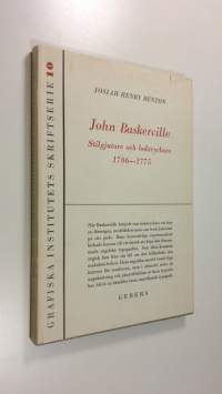 John Baskerville Stilgjutare och boktryckare 1706-1775