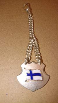 Kellonperä, uushopea - Suomen lippu