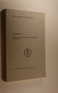Föredrag vid det XVIII Nordiska historikermötet, Jyväskylä 1981