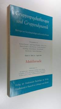 Gruppenpsychotherapie und Gruppendynamik : Beiträge zur Sozialpsychologie und sozialen Praxis band 15 Heft 1/2 April 1980