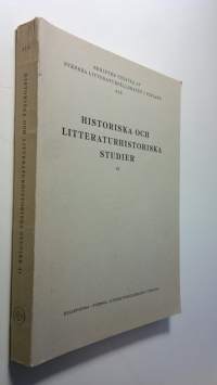 Historiska Och Litteraturhistoriska Studier 41