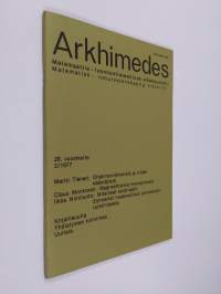 Arkhimedes 3/1977 : Matemaattis-luonnontieteellinen aikakauslehti