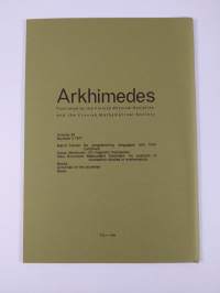Arkhimedes 3/1977 : Matemaattis-luonnontieteellinen aikakauslehti
