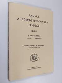 Annales Academiae Scientiarum Fennicae Series A - I Mathematica