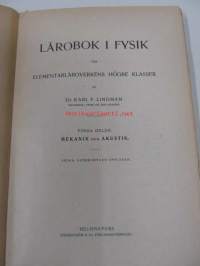 Lärobok i fysik för elementarläroverkens högre klasser, förra delen