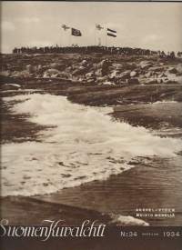 Suomen Kuvalehti 1934  nr 34 / aseveljeyden muisto mereltä, heteka, Viipurin messut, Laatokan puolustus, maantietä pitkin