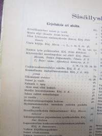 Koti ja yhteiskunta 1910-11 vuosikerrat, yhteissidos - naisten yhteiskunnallisen aseman kohotaminen, koti- ja ulkomaisia näkulmia, kotitalous- ja kasvitarhaneuvoja