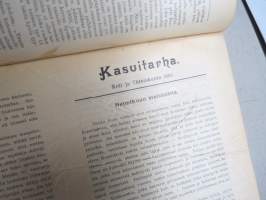 Koti ja yhteiskunta 1910-11 vuosikerrat, yhteissidos - naisten yhteiskunnallisen aseman kohotaminen, koti- ja ulkomaisia näkulmia, kotitalous- ja kasvitarhaneuvoja