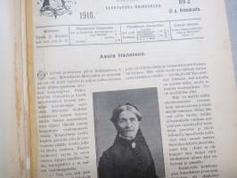 Koti ja yhteiskunta 1910-11 vuosikerrat, yhteissidos - naisten yhteiskunnallisen aseman kohotaminen, koti- ja ulkomaisia näkulmia, kotitalous- ja kasvitarhaneuvoja