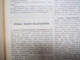 Koti ja yhteiskunta 1910-11 vuosikerrat, yhteissidos - naisten yhteiskunnallisen aseman kohotaminen, koti- ja ulkomaisia näkulmia, kotitalous- ja kasvitarhaneuvoja