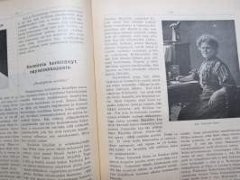 Koti ja yhteiskunta 1910-11 vuosikerrat, yhteissidos - naisten yhteiskunnallisen aseman kohotaminen, koti- ja ulkomaisia näkulmia, kotitalous- ja kasvitarhaneuvoja