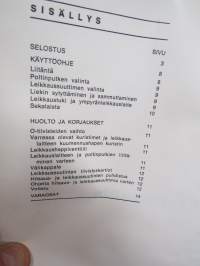 AGA X-21 monikäyttöpoltin, selostus - käyttöohje - hoito-ohje - varaosat