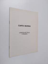 Carta marina : Loistoluettelo = Fyrlista