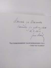 Valtiokonsernin talousohjauksen tila : tuki vai taakka? (tekijän omiste, signeerattu)