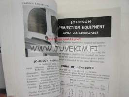 Johnsons of Hendon Photographic apparatus and accessories -valokuvaustarvikeluettelo