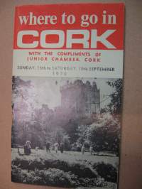 Where to go in Cork with the compliments of junior chamber 13.-19. september 1970