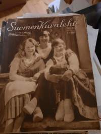 Suomen Kuvalehti 1930 nr 31 Kolin uuden ylämajan edeskäyvät ovat iloisia ylioppilasneitosia, Oberammergau, Puijon ajo