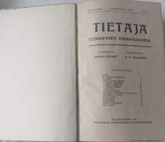 Tietäjä Teosofinen aikakauskirja sidottu vuosikerta 1916