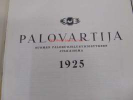 Palovartija, sidottu vuosikerta 1925