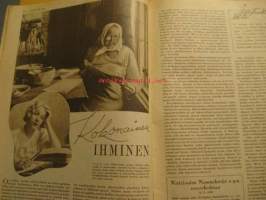 Kotiliesi 1948 nr 8, sis. Kerttu Silo-tyttö paperinukkesarja 2, kun  lapsi pelkää &quot;joutavia&quot;, kesäpukujen neliapila, kevätsiivousmuistio, kesäpukujen