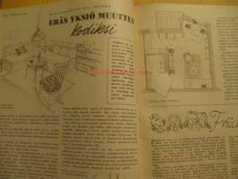 Kotiliesi 1948 nr 8, sis. Kerttu Silo-tyttö paperinukkesarja 2, kun  lapsi pelkää &quot;joutavia&quot;, kesäpukujen neliapila, kevätsiivousmuistio, kesäpukujen