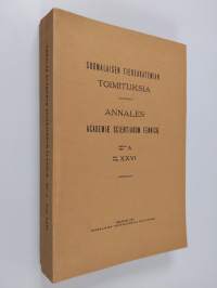Annales Academiae Scientiarum Fennicae Ser A. Tom. XXVI
