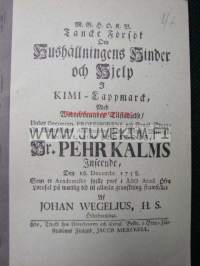 Mielipide yrityksiä taloudenpidon haitoista ja apukeinoista Kemi-Lapinmaassa (v. 1758 painoksen uuspainatus v. 1972)