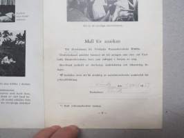 Vrethalla Husmodersskola (Kimito / Kemiö) -broschyr + ansöksmall