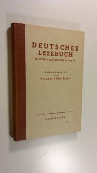 Deutsches Lesebuch wissenschaftlichen Inhalts