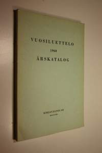 Vuosiluettelo 1960 Årskatalog