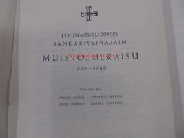 Lounais-Suomen sankarivainajain muistojulkaisu 1939-1940