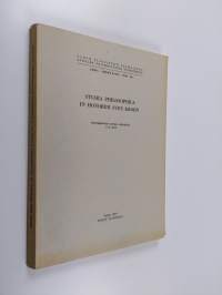 Studia philosophica in honorem Sven Krohn - septuagesimum annum complentis 2.V.1973