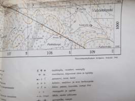 Vierumäki - Urheiluopiston ympäristö 1941 -kartta