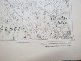 Pukkila - Myrskylä - Askola  lehti III:7-17 - Pitäjänkartta 1946