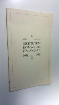 Institutum Romanum Finlandiae 1938-1988