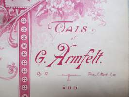 Euterpe - Vals af G. Armfelt (Åbo) -nuotit