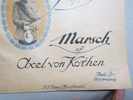 Vår Höfding (Carl Gustaf Emil Mannerheim) - Marsch af Axel von Kothen -nuotit