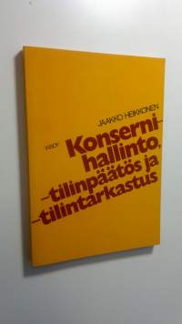 Konsernihallinto : tilinpäätös ja tilintarkastus (ERINOMAINEN)