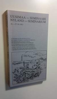 Uusimaa-seminaari 1983 = Nyland-seminarium 1983