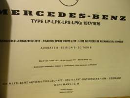Mercedes-Benz type LP-LPK-LPS-LPKo 15/1579 - Chassis Spare Parts List Edition B